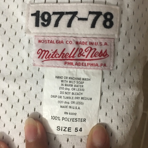 Mitchell & Ness Hardwood Classic 1977-78 Sixers J. Erving  #6 Jersey White - Picture 3 of 8